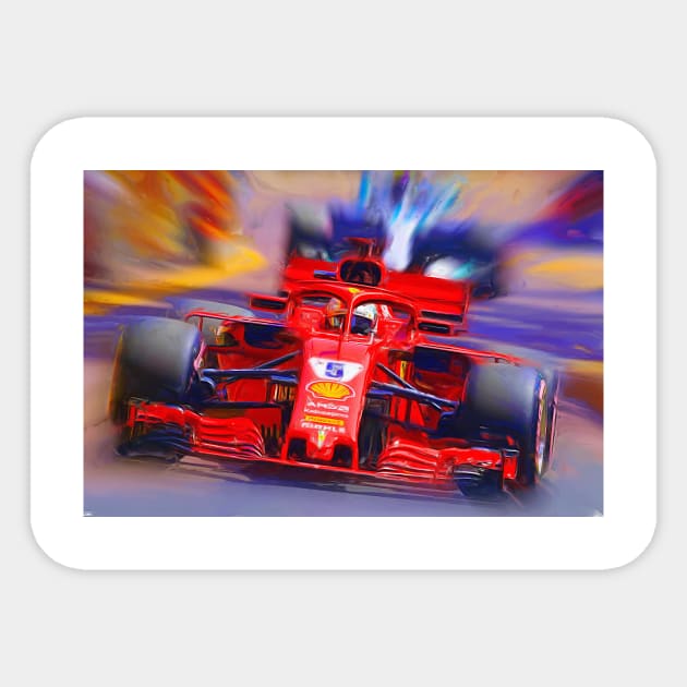 Vettel Sticker by DeVerviers